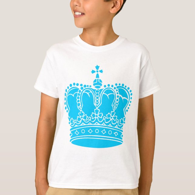 T-shirt Couronne royale - Sky (Devant)
