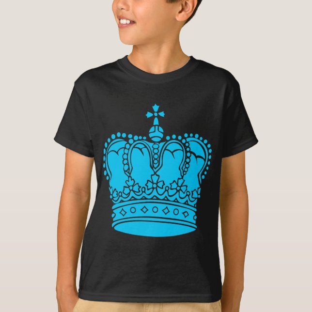 T-shirt Couronne royale - Sky (Devant)