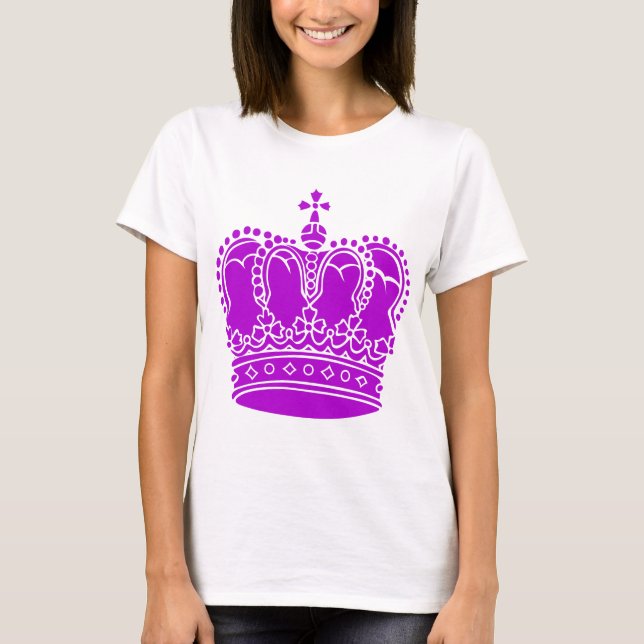 T-shirt Couronne royale - Violet (Devant)