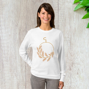 T-shirt Couronne végétale minimaliste Neutre moderne