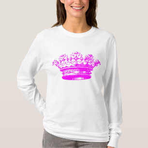 T-shirt Couronne vintage - Magenta