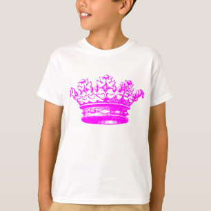 T-shirt Couronne vintage - Magenta