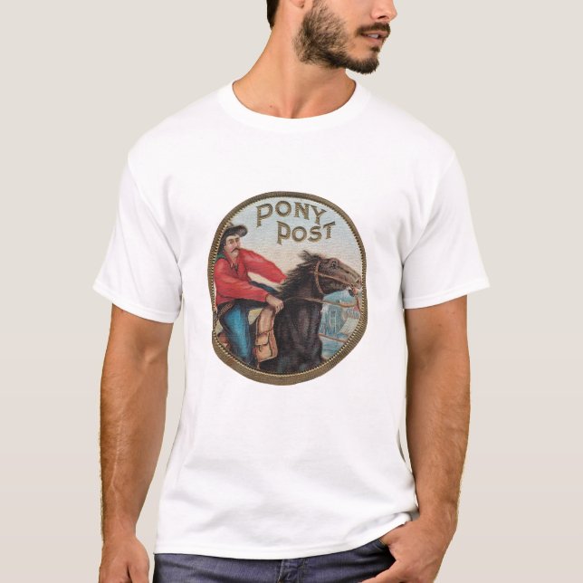 T-shirt Courrier T organique de poney (Devant)