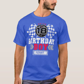 T-shirt Course 18e anniversaire Boy Party Racing Driver