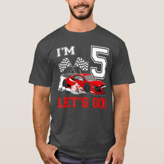 T-shirt Course 5 Ans 5e AnniversaireCourse Garçon
