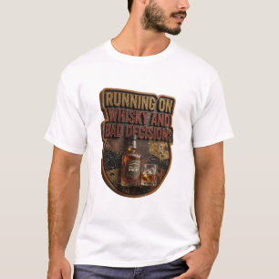 T-shirt Course À Pied AU WHISKY ET MAUVAISES DÉCISIONS