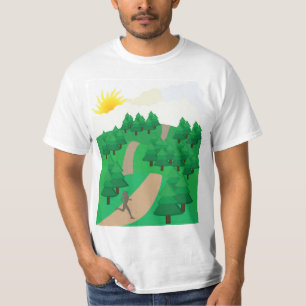 T-shirt Course à pied en plein air