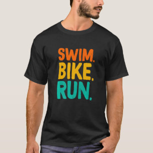 T-shirt Course à vélo de natation Graphic course de natati