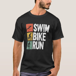 T-shirt Course à vélo de natation Triathlon d'entraînement