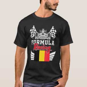 T-shirt Course automobile belge Belgique Drapeau Formule R