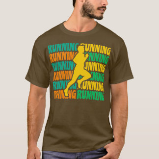 T-shirt Course Cadeau Run Vintage Retro