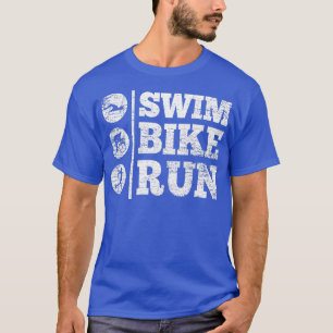 T-shirt Course cycliste de natation de triathlon