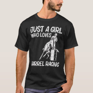 T-shirt Course de baril cool pour filles Enfants Rodéo Che