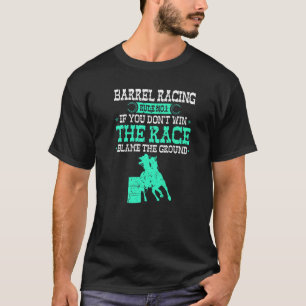 T-shirt Course de barils Règlement Cow-girl Rodéo Cheval C