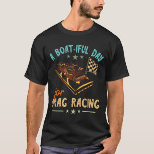 T-shirt Course de bateau de dragage belle journée plaisanc