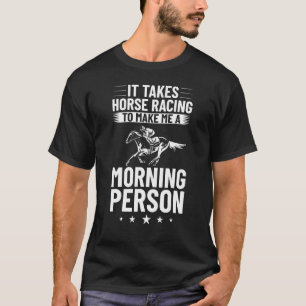T-shirt Course de chevaux Course de chevaux Piste de cours