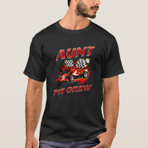 T-shirt Course de l'équipage Tante Pit Voiture Anniversair