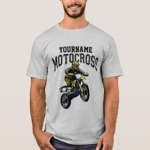 T-shirt Course de Moto Cross Dirt Bike Pilote Personnalisé