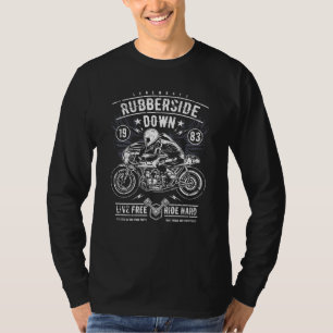 T-shirt Course de moto Retro Cafe Racer Rubberside Down