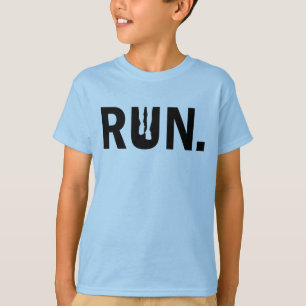 T-shirt Course de silhouette pour le marathon de coureur