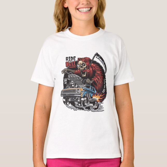 T-shirt Course de squelettes (Devant)