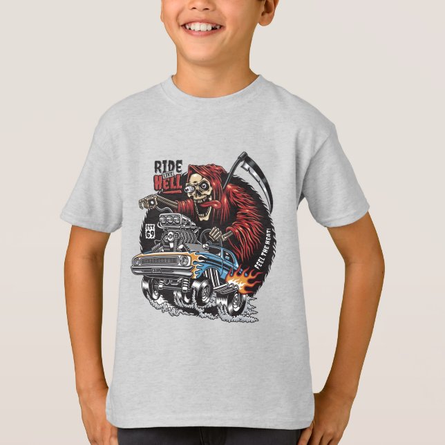 T-shirt Course de squelettes (Devant)