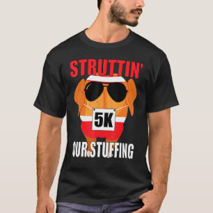 T-shirt Course de Thanksgiving Familiale Turkey Trot en Re