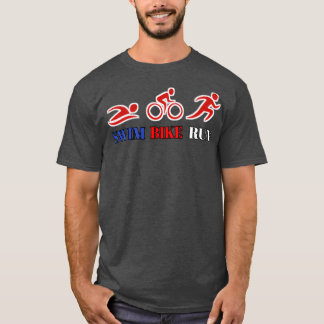 T-shirt Course de vélo de natation 11