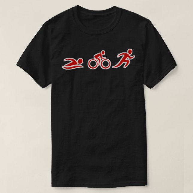 T-shirt Course de vélo de natation 23 (Design devant)
