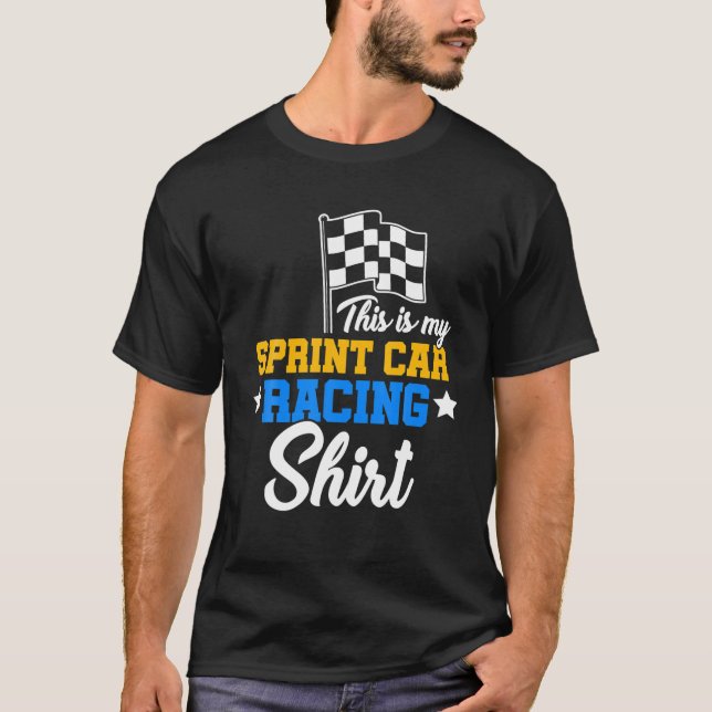 T-shirt Course de voiture Sprint Proud Course course cours (Devant)