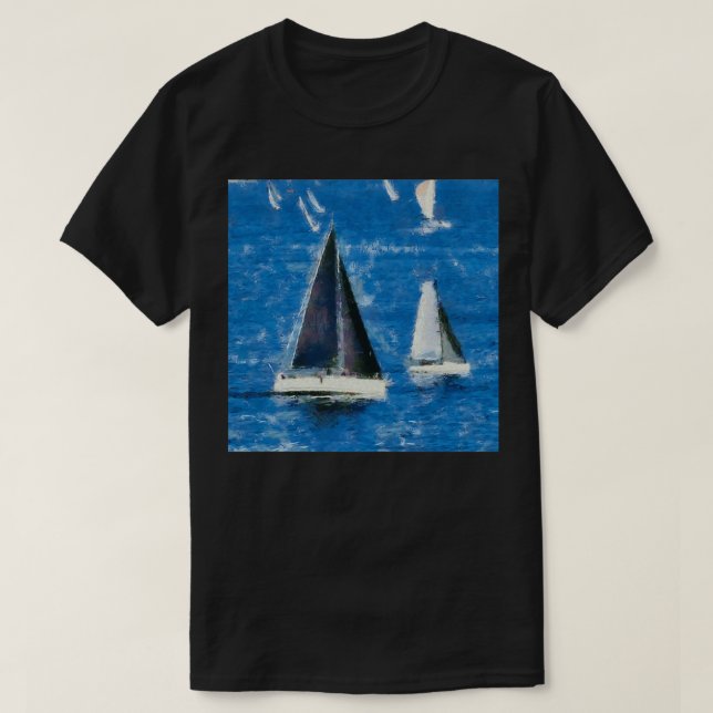 T-shirt Course de yacht (Design devant)