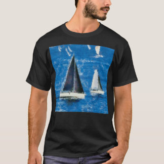 T-shirt Course de yacht