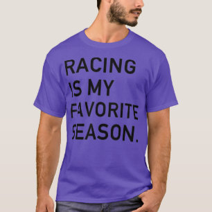 T-shirt Course est ma saison préférée Course de piste