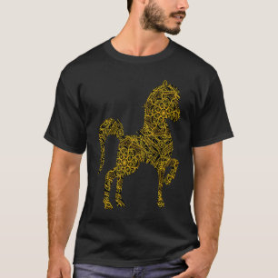 T-shirt Course et Élevage de Chevaux Mandala