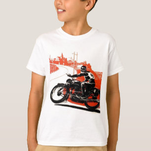 T-shirt Course moto vintage