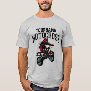 T-shirt Course Motocross Dirt Bike Rider personnalisée