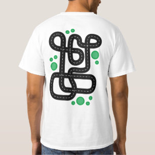 T-shirt Course Piste Enfants Voiture Playmat Papa Fête des