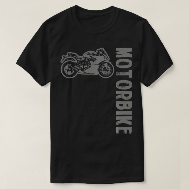 T-shirt Course sportive Moto longue manche 3 (Design devant)