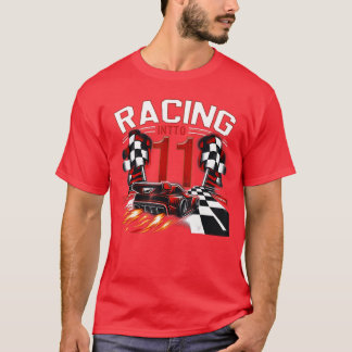 T-shirt Course vers la course d'anniversaire de 11 ans pou