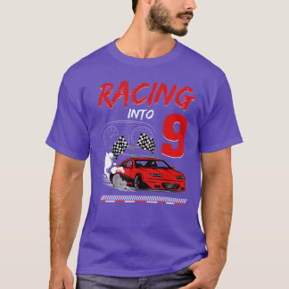 T-shirt Course vers la course d'anniversaire de 9 ans 9e f