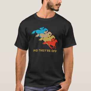 T-shirt Course vintage Retro Cheval Jockey Racer Derby
