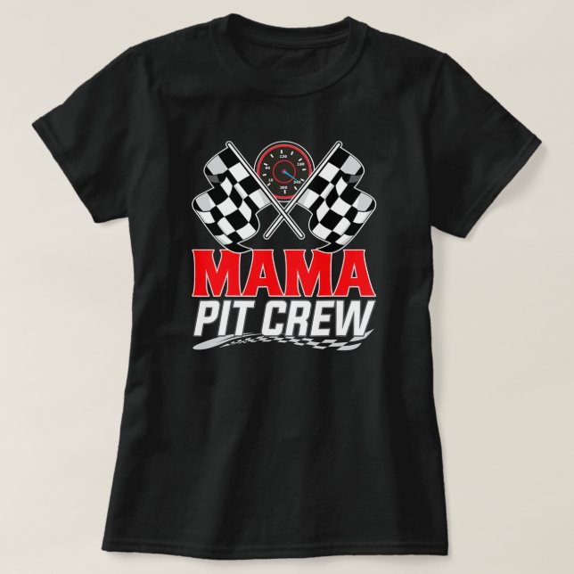 T-shirt Course Voiture Anniversaire Fête Racine Famille Ma (Design devant)