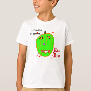 T-shirt Course Zombie Verte