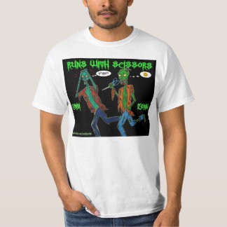 T-shirt courses avec des ciseaux