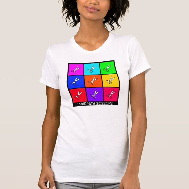 T-shirt Courses avec des ciseaux (Devant)