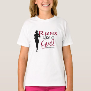 T-shirt Courses comme une fille