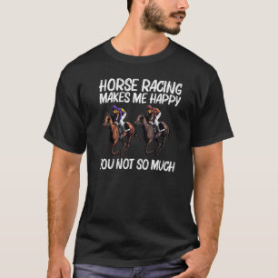 T-shirt Courses de chevaux cool pour hommes femmes jockey