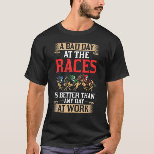 T-shirt Courses de chevaux Course de chevaux Piste de cour
