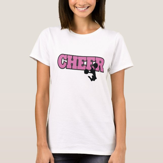 T-shirt court de douille de pom-pom girl (Devant)