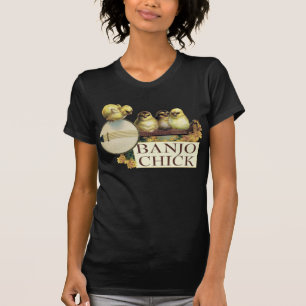 T-shirt court foncé de douille de dames de poussi